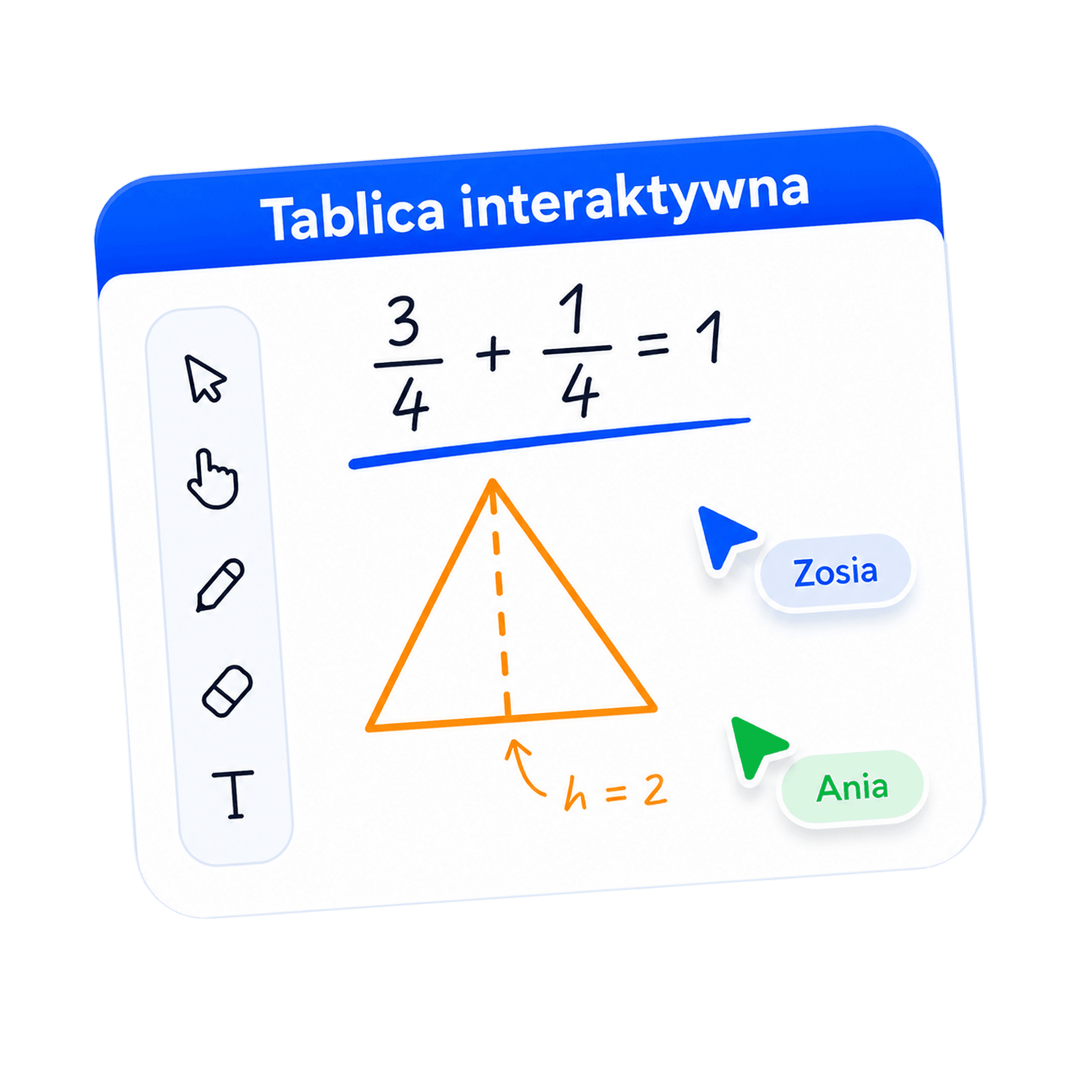 Tablica online z zapisem lekcji